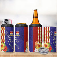 Kiribati Heritage 4 in 1 Can Cooler Tumbler Map of the Islands and Polynesia Pattern LT03 - Polynesian Pride