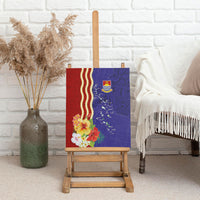 Kiribati Heritage Canvas Wall Art Map of the Islands and Polynesia Pattern LT03 - Polynesian Pride