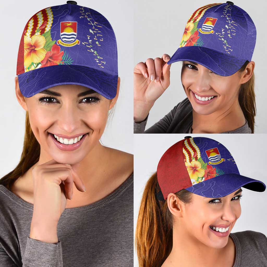 Kiribati Heritage Classic Cap Map of the Islands and Polynesia Pattern LT03 - Polynesian Pride