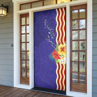 Kiribati Heritage Door Cover Map of the Islands and Polynesia Pattern LT03 - Polynesian Pride