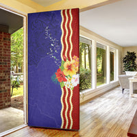 Kiribati Heritage Door Cover Map of the Islands and Polynesia Pattern LT03 - Polynesian Pride
