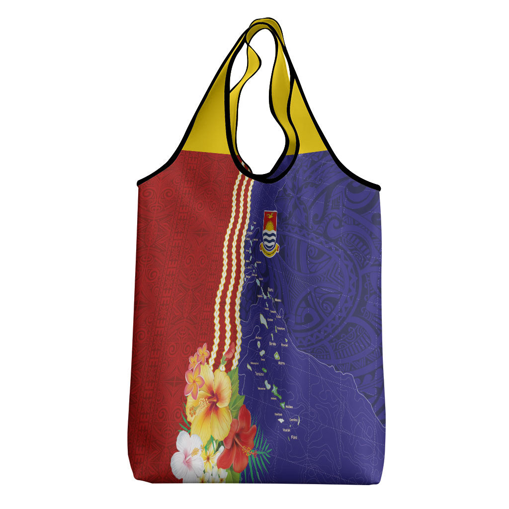 Kiribati Heritage Grocery Bag Map of the Islands and Polynesia Pattern LT03 - Polynesian Pride