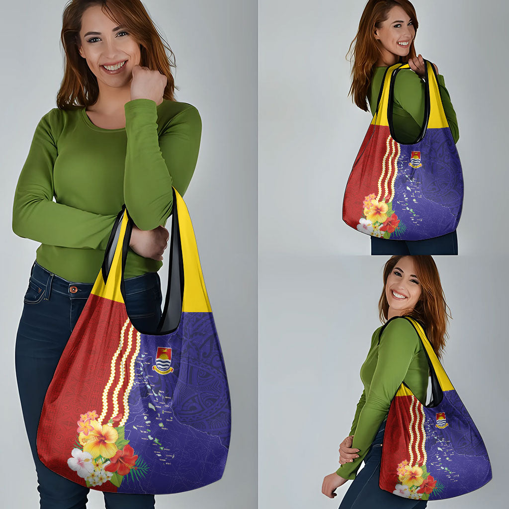 Kiribati Heritage Grocery Bag Map of the Islands and Polynesia Pattern LT03 - Polynesian Pride