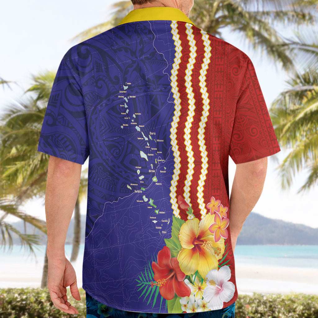 Kiribati Heritage Hawaiian Shirt Map of the Islands and Polynesia Pattern LT03 - Polynesian Pride