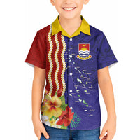 Kiribati Heritage Hawaiian Shirt Map of the Islands and Polynesia Pattern LT03 - Polynesian Pride
