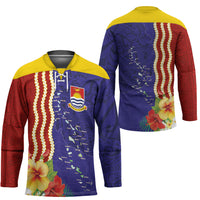Kiribati Heritage Hockey Jersey Map of the Islands and Polynesia Pattern LT03 - Polynesian Pride