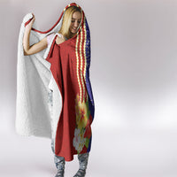 Kiribati Heritage Hooded Blanket Map of the Islands and Polynesia Pattern LT03 - Polynesian Pride