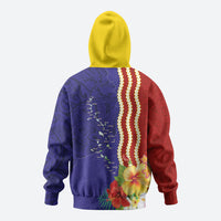 Kiribati Heritage Hoodie Map of the Islands and Polynesia Pattern LT03 - Polynesian Pride
