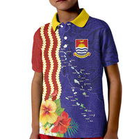 Kiribati Heritage Kid Polo Shirt Map of the Islands and Polynesia Pattern LT03 Kid Multicolor - Polynesian Pride