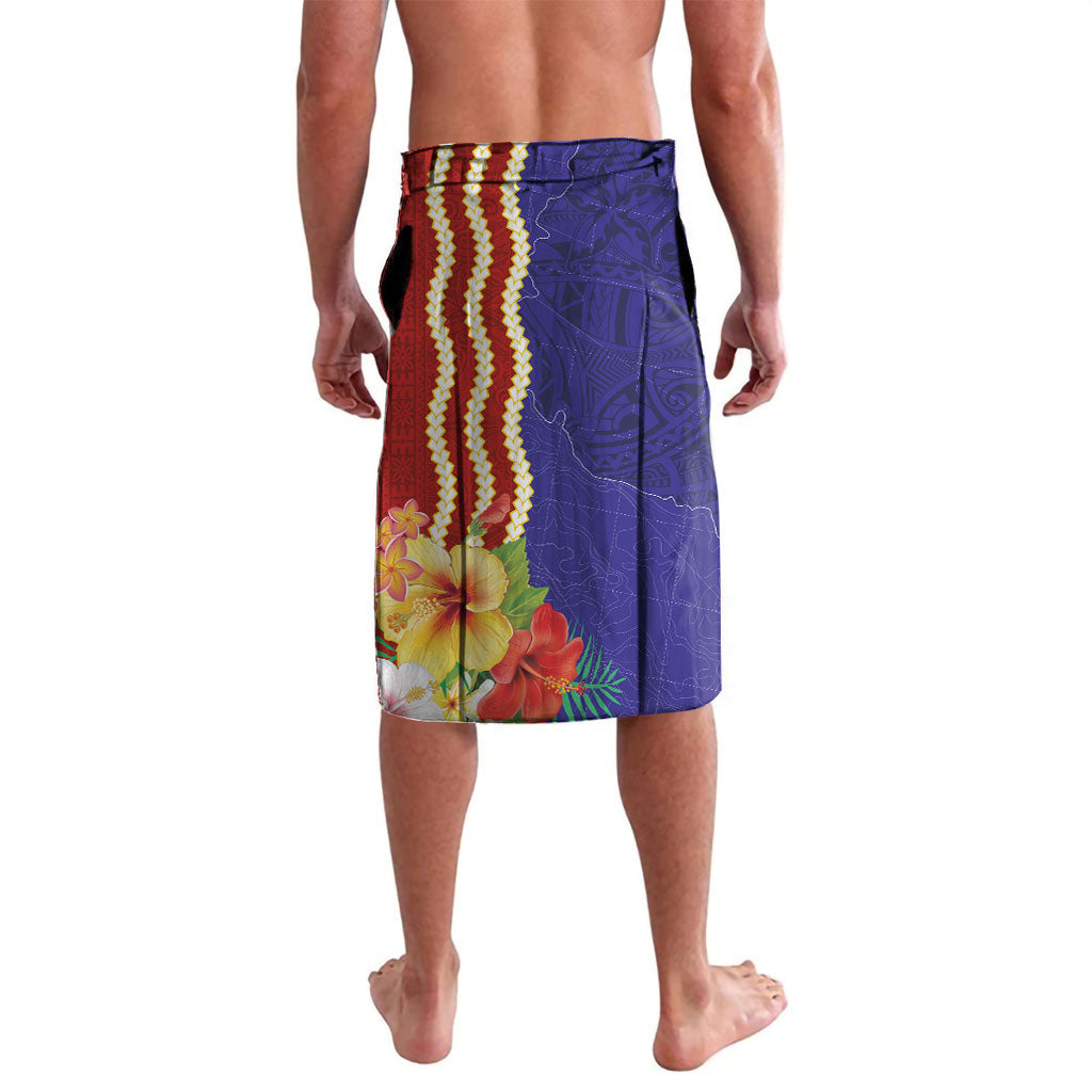 Kiribati Heritage Lavalava Map of the Islands and Polynesia Pattern LT03 - Polynesian Pride