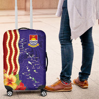 Kiribati Heritage Luggage Cover Map of the Islands and Polynesia Pattern LT03 Multicolor - Polynesian Pride