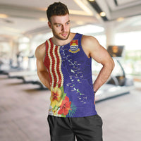 Kiribati Heritage Men Tank Top Map of the Islands and Polynesia Pattern LT03 Multicolor - Polynesian Pride