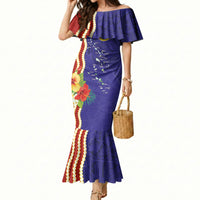 Kiribati Heritage Mermaid Dress Map of the Islands and Polynesia Pattern LT03 Women Multicolor - Polynesian Pride