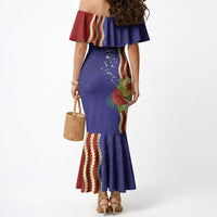 Kiribati Heritage Mermaid Dress Map of the Islands and Polynesia Pattern LT03 - Polynesian Pride