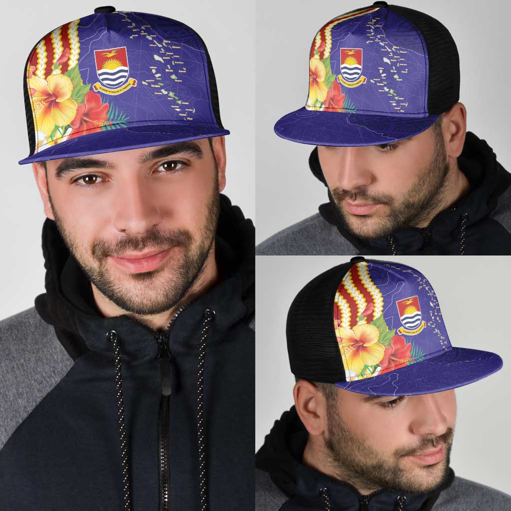 Kiribati Heritage Mesh Trucker Cap Map of the Islands and Polynesia Pattern LT03 - Polynesian Pride
