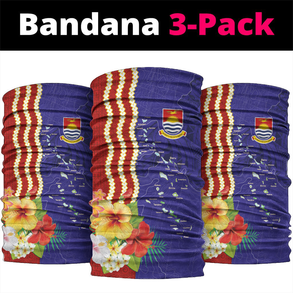 Kiribati Heritage Neck Gaiter Map of the Islands and Polynesia Pattern LT03 package One Size: 25*50cm Multicolor - Polynesian Pride