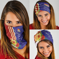Kiribati Heritage Neck Gaiter Map of the Islands and Polynesia Pattern LT03 - Polynesian Pride