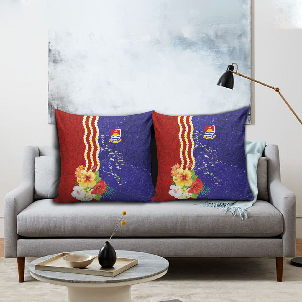 Kiribati Heritage Pillow Cover Map of the Islands and Polynesia Pattern LT03 - Polynesian Pride