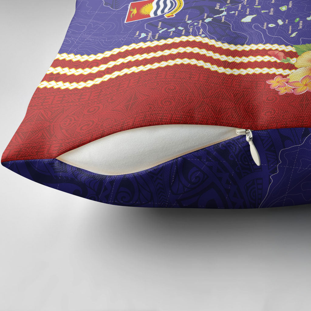 Kiribati Heritage Pillow Cover Map of the Islands and Polynesia Pattern LT03 - Polynesian Pride