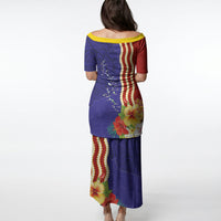 Kiribati Heritage Puletasi Map of the Islands and Polynesia Pattern LT03 - Polynesian Pride
