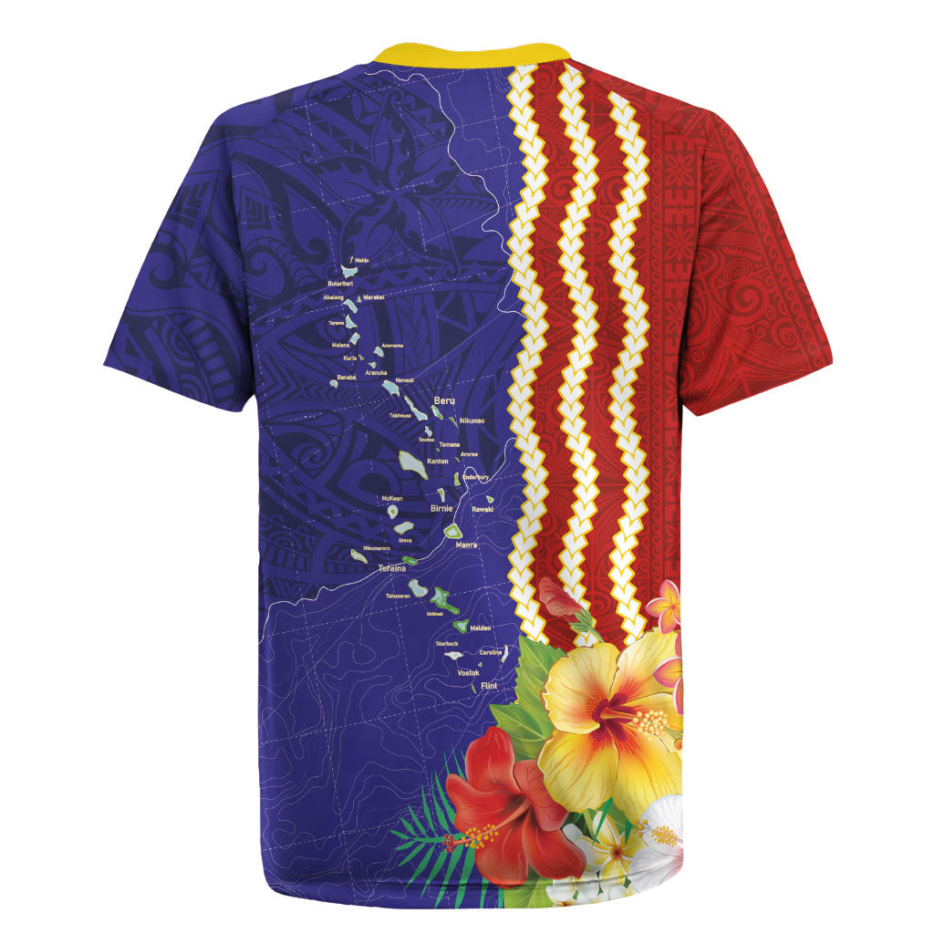 Kiribati Heritage Rugby Jersey Map of the Islands and Polynesia Pattern LT03 - Polynesian Pride