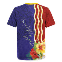 Kiribati Heritage Rugby Jersey Map of the Islands and Polynesia Pattern LT03 - Polynesian Pride