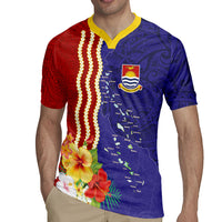 Kiribati Heritage Rugby Jersey Map of the Islands and Polynesia Pattern LT03 - Polynesian Pride