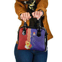 Kiribati Heritage Shoulder Handbag Map of the Islands and Polynesia Pattern LT03 One Size Multicolor - Polynesian Pride