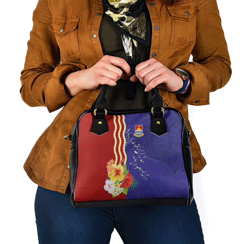 Kiribati Heritage Shoulder Handbag Map of the Islands and Polynesia Pattern LT03 - Polynesian Pride