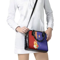 Kiribati Heritage Shoulder Handbag Map of the Islands and Polynesia Pattern LT03 - Polynesian Pride