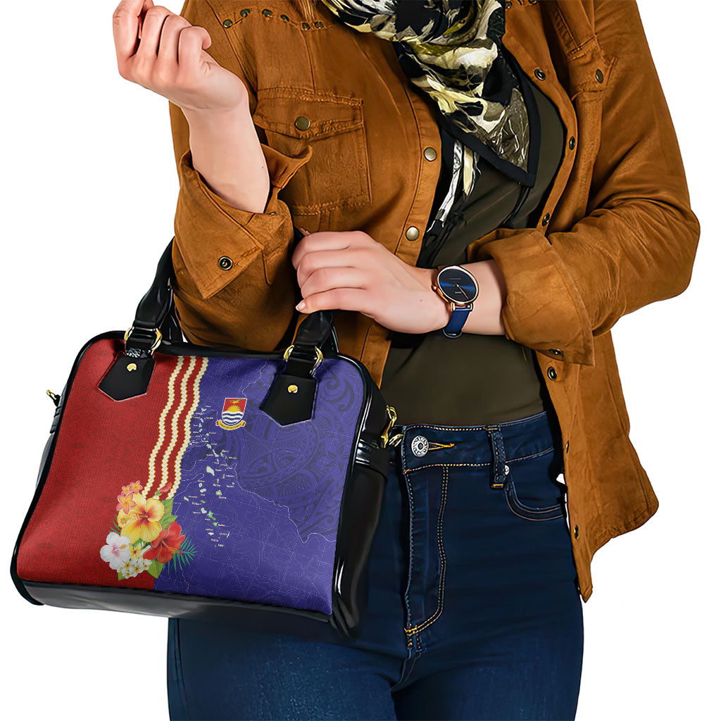 Kiribati Heritage Shoulder Handbag Map of the Islands and Polynesia Pattern LT03 - Polynesian Pride