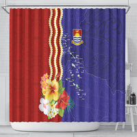 Kiribati Heritage Shower Curtain Map of the Islands and Polynesia Pattern LT03 - Polynesian Pride