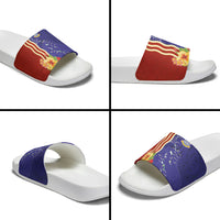 Kiribati Heritage Slide Sandals Map of the Islands and Polynesia Pattern LT03 - Polynesian Pride