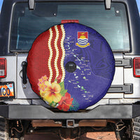 Kiribati Heritage Spare Tire Cover Map of the Islands and Polynesia Pattern LT03 Multicolor - Polynesian Pride