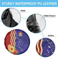 Kiribati Heritage Spare Tire Cover Map of the Islands and Polynesia Pattern LT03 - Polynesian Pride