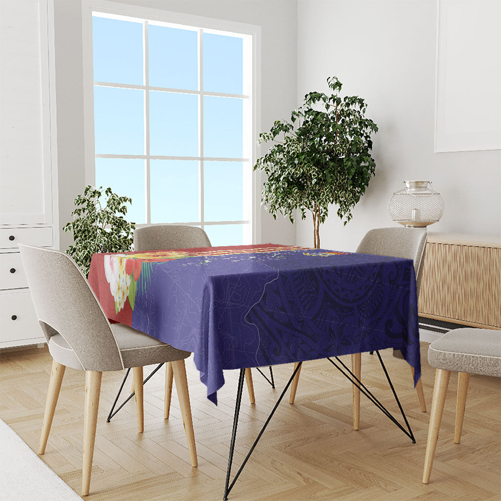 Kiribati Heritage Tablecloth Map of the Islands and Polynesia Pattern LT03 - Polynesian Pride