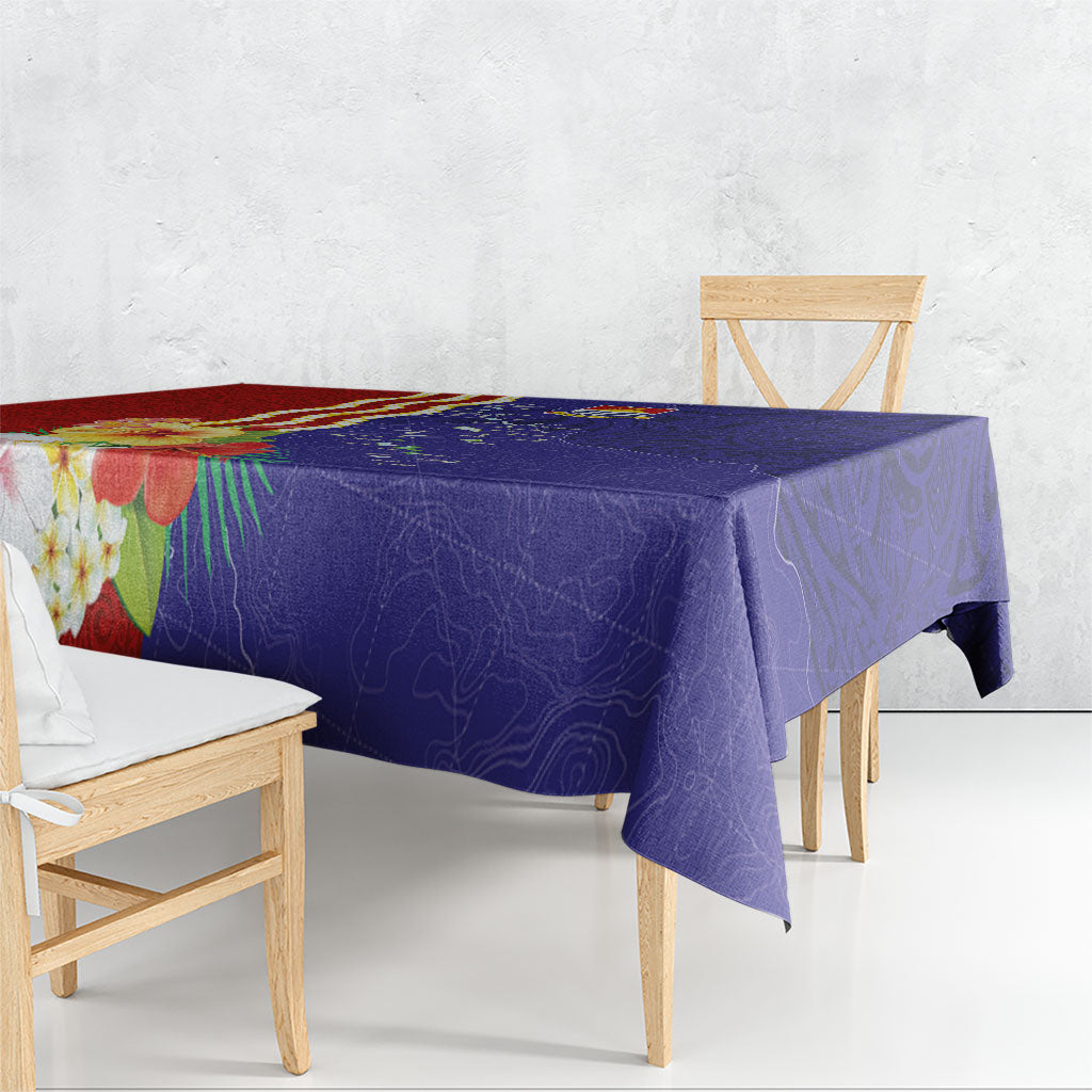 Kiribati Heritage Tablecloth Map of the Islands and Polynesia Pattern LT03 - Polynesian Pride