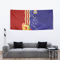 Kiribati Heritage Tapestry Map of the Islands and Polynesia Pattern LT03 - Polynesian Pride