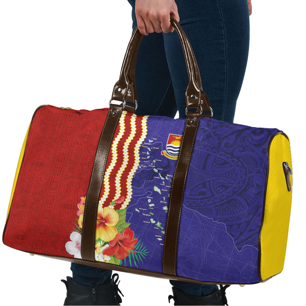 Kiribati Heritage Travel Bag Map of the Islands and Polynesia Pattern LT03 - Polynesian Pride