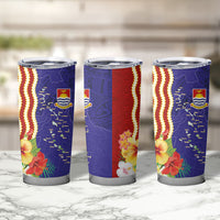 Kiribati Heritage Tumbler Cup Map of the Islands and Polynesia Pattern LT03 - Polynesian Pride