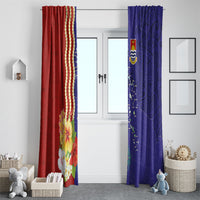 Kiribati Heritage Window Curtain Map of the Islands and Polynesia Pattern LT03 - Polynesian Pride
