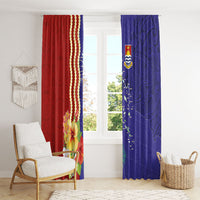Kiribati Heritage Window Curtain Map of the Islands and Polynesia Pattern LT03 - Polynesian Pride