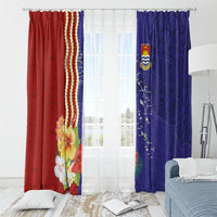 Kiribati Heritage Window Curtain Map of the Islands and Polynesia Pattern LT03 - Polynesian Pride