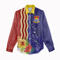 Kiribati Heritage Women Casual Shirt Map of the Islands and Polynesia Pattern LT03 - Polynesian Pride