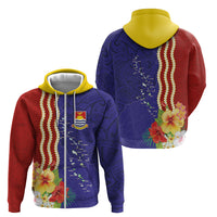 Kiribati Heritage Zip Hoodie Map of the Islands and Polynesia Pattern LT03 - Polynesian Pride
