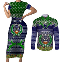 pohnpei-state-christmas-couples-matching-short-sleeve-bodycon-dress-and-long-sleeve-button-shirts-coat-of-arms-beautiful-merry-xmas-snowflake