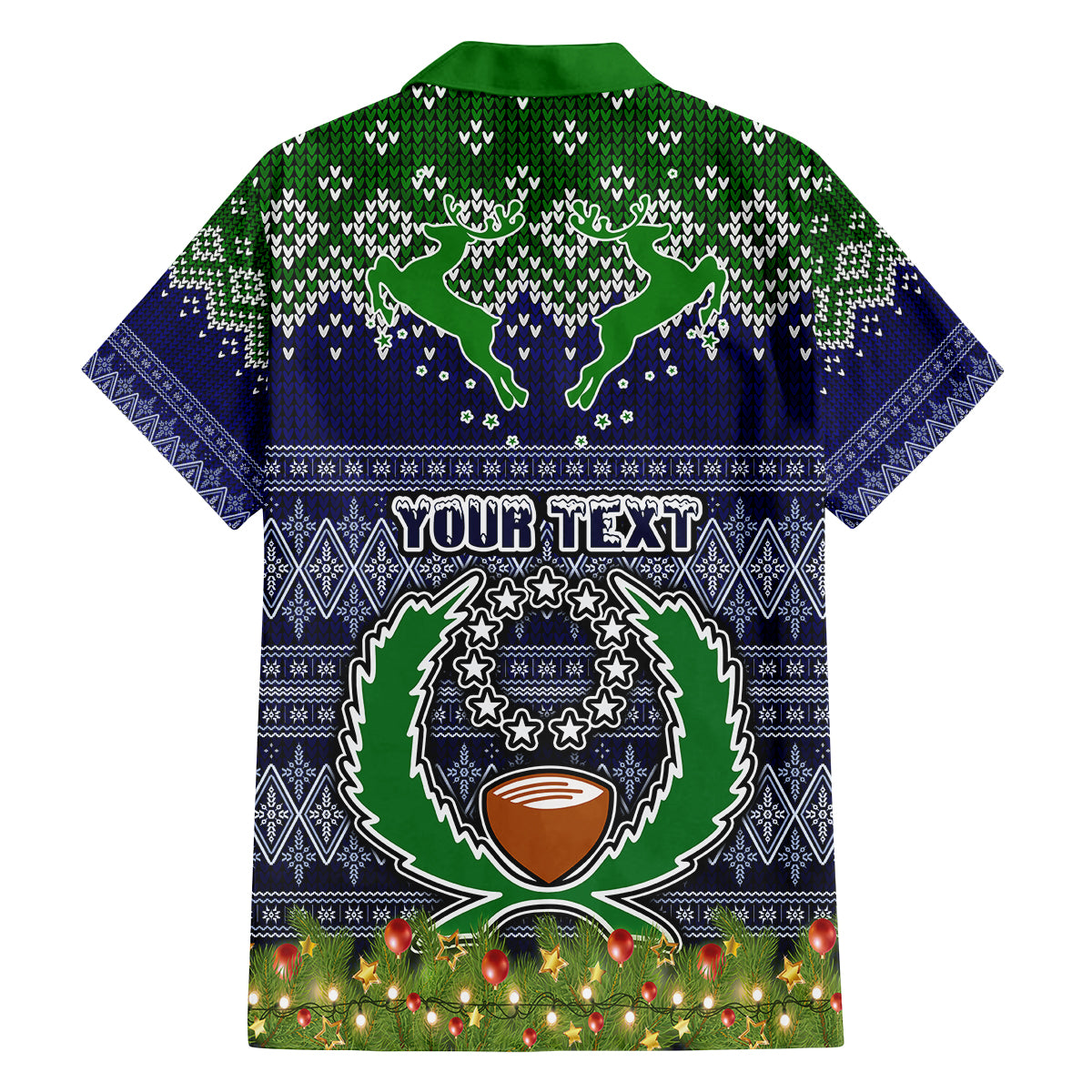 Personalised Pohnpei State Christmas Family Matching Off Shoulder Short Dress and Hawaiian Shirt Coat of Arms Beautiful Merry Xmas Snowflake LT03 - Polynesian Pride
