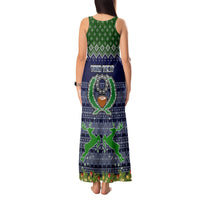 Personalised Pohnpei State Christmas Tank Maxi Dress Coat of Arms Beautiful Merry Xmas Snowflake LT03 - Polynesian Pride