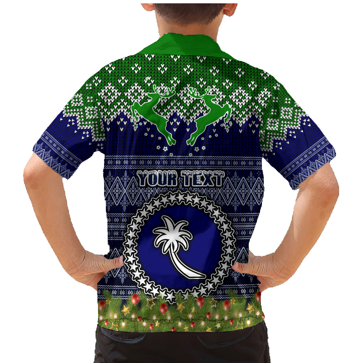 Personalised Chuuk State Christmas Family Matching Mermaid Dress and Hawaiian Shirt Coat of Arms Beautiful Merry Xmas Snowflake LT03 - Polynesian Pride