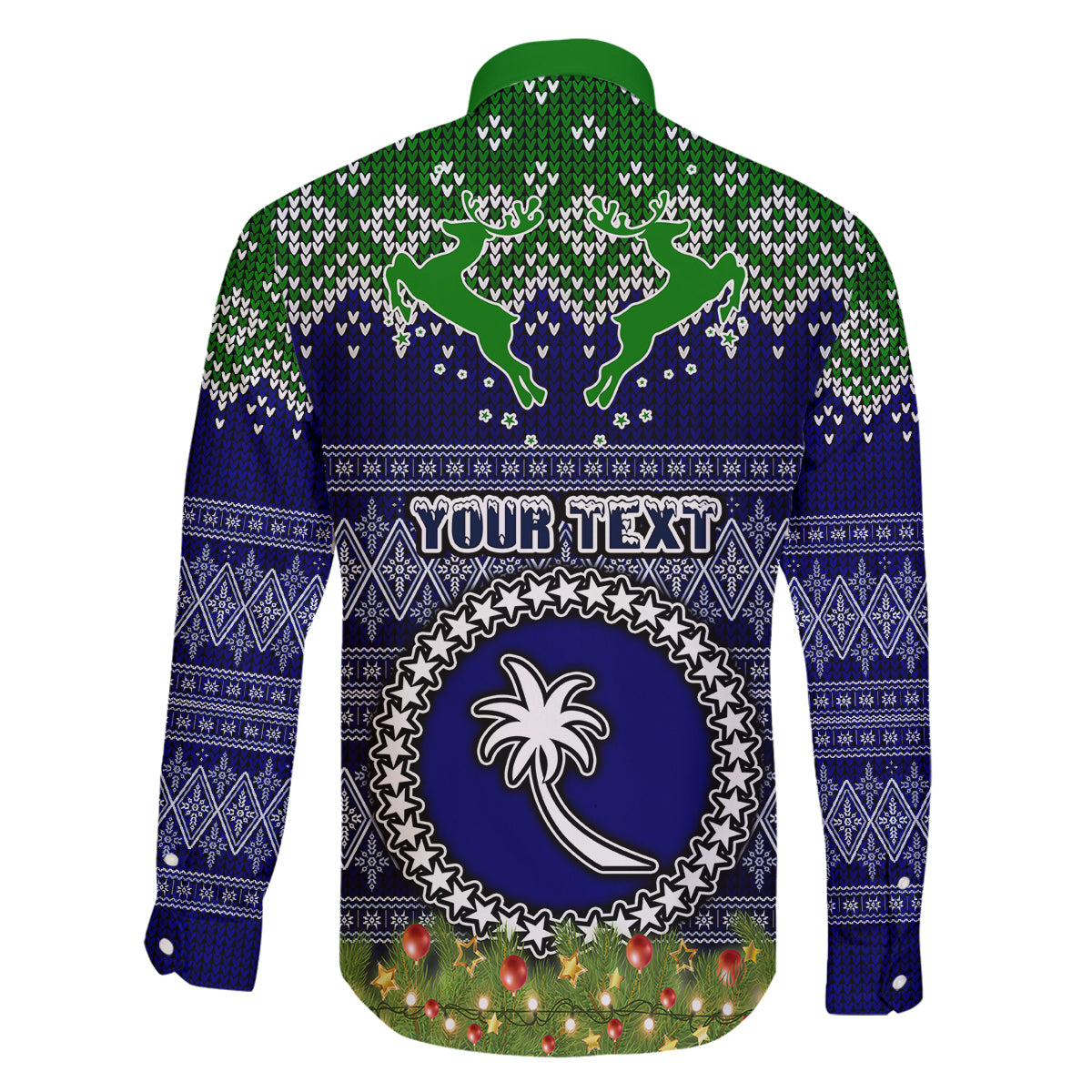 Personalised Chuuk State Christmas Family Matching Puletasi Dress and Hawaiian Shirt Coat of Arms Beautiful Merry Xmas Snowflake LT03 - Polynesian Pride